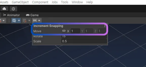 Increment Snapping Settings